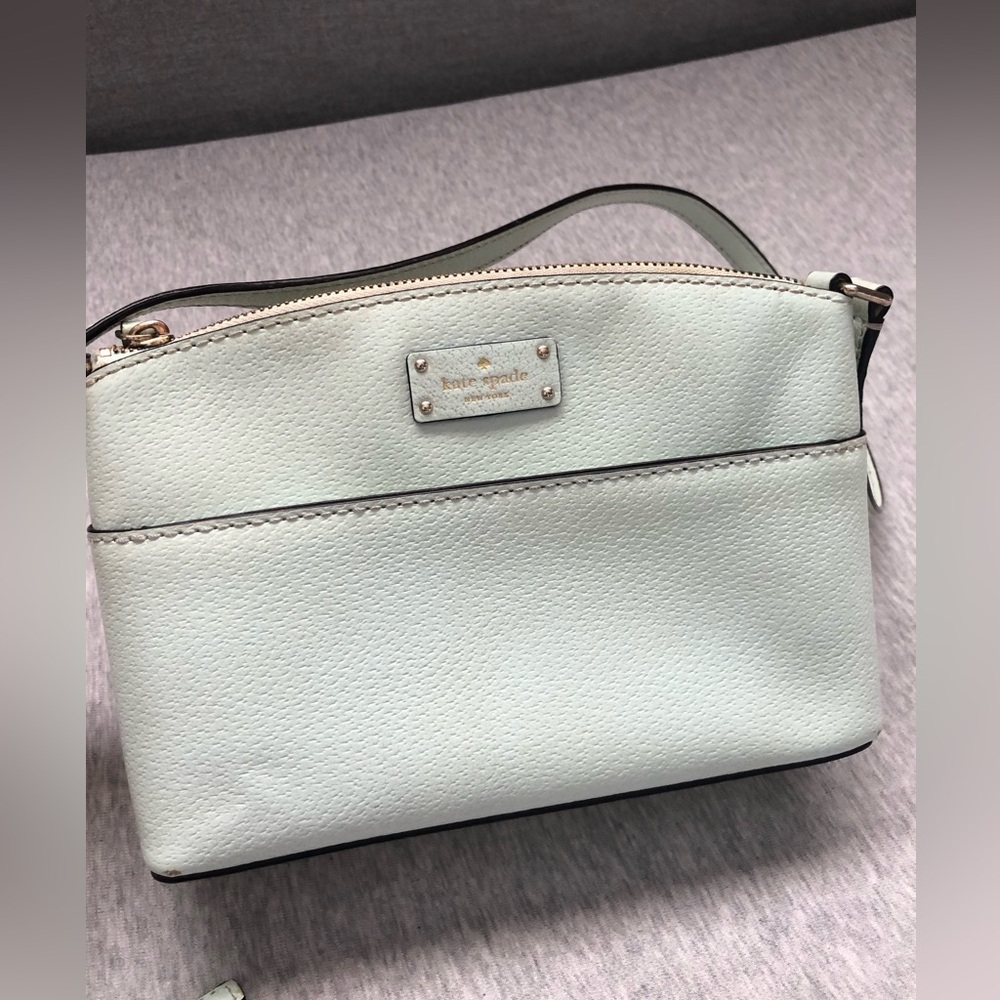 Kate Spade Small Robins Egg Blue Leather Crossbody